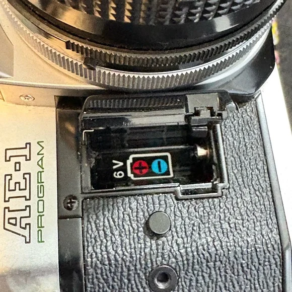 Canon AE-1 Program 35mm SLR Film Camera with 50mm Lens Kit, Tested and Working!